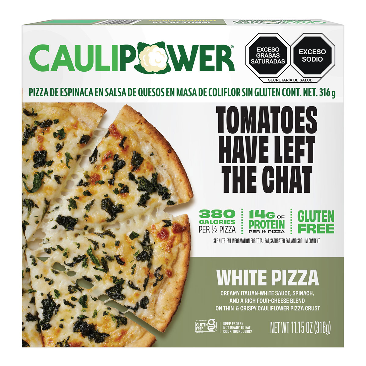 Pizza de Quesos en Base de Coliflor